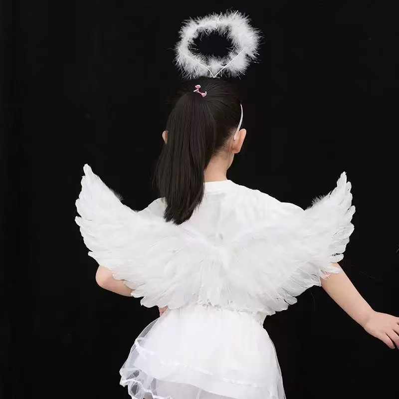 Angel Feather Wings + Headband - Cosplay Prop Kit review and price
