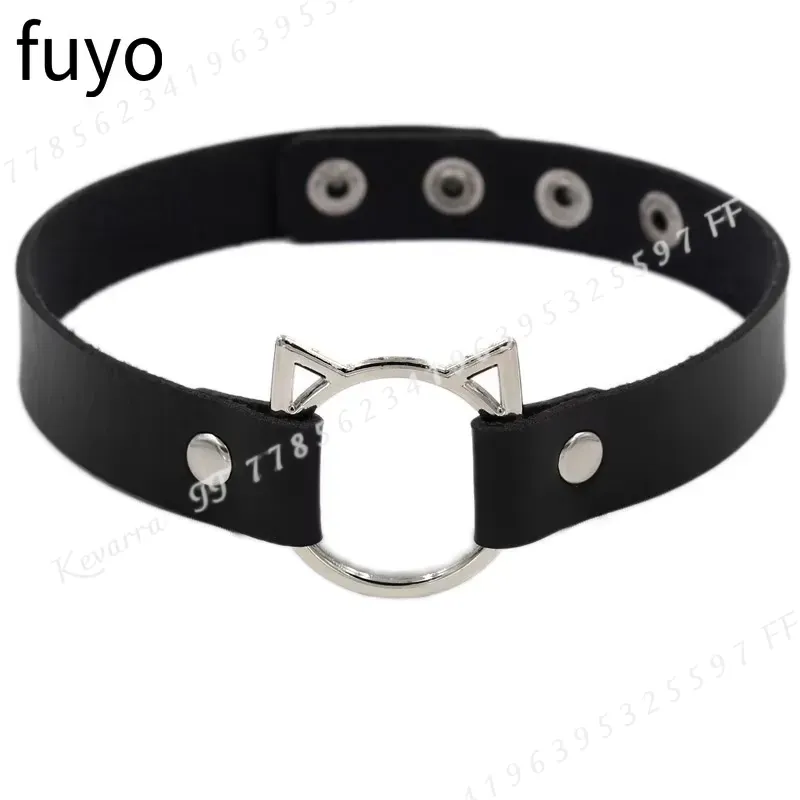 Sexy Punk Leather Choker Colla - Magnetic Clasp Cosplay review and price