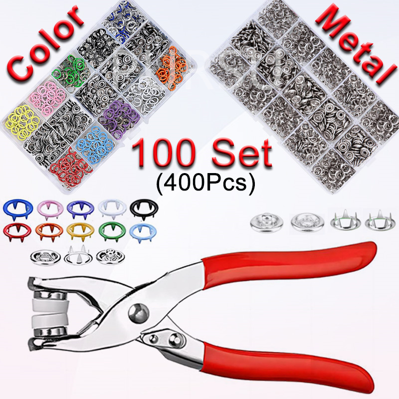 100 Sets Snap Pliers Automatic - Snap Fastener Set review and price