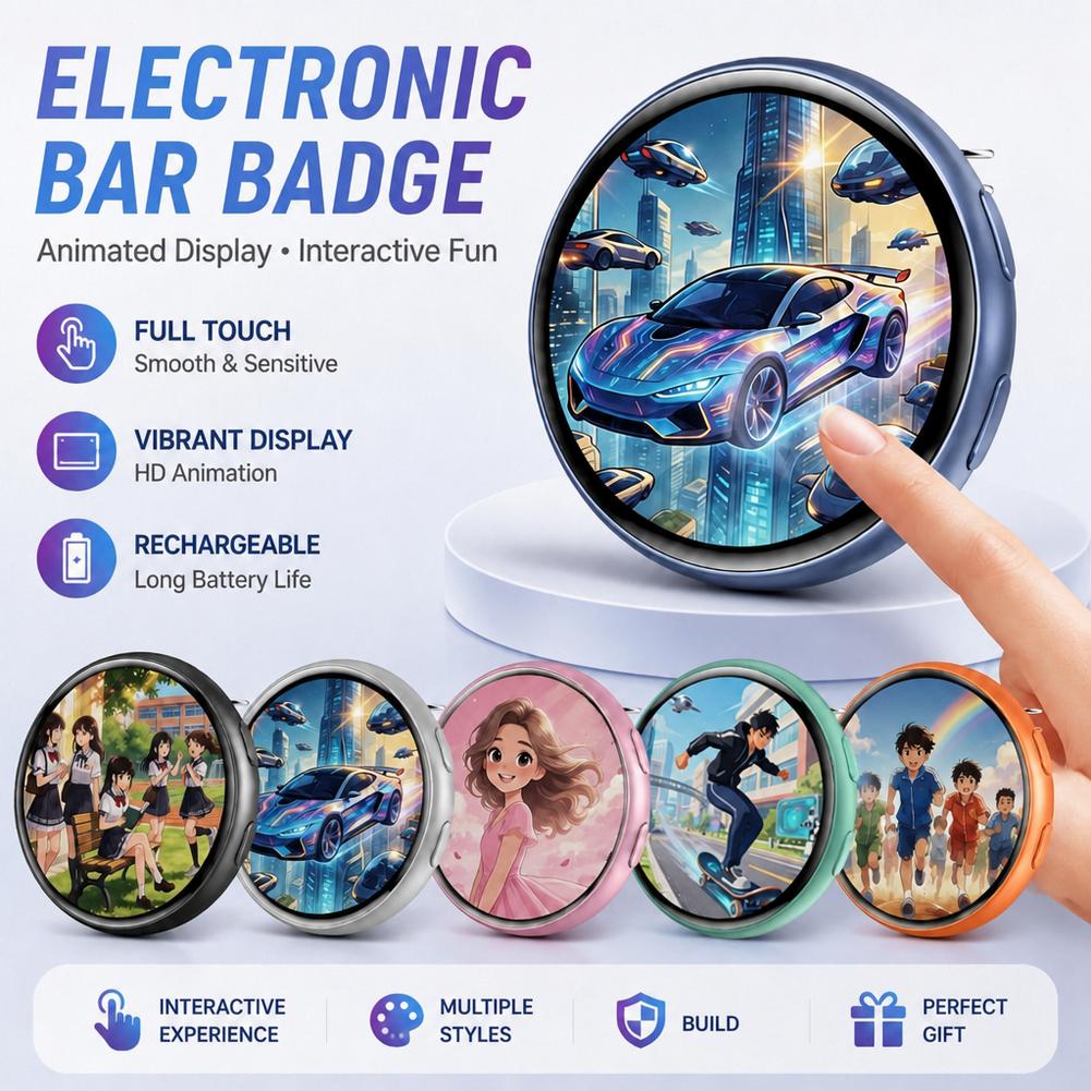 Smart Digital Badges Touch Scr - Magnetic Clasp Cosplay review and price